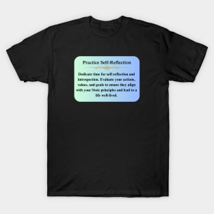 Stoic Practice Self Reflection Thoughts T-Shirt